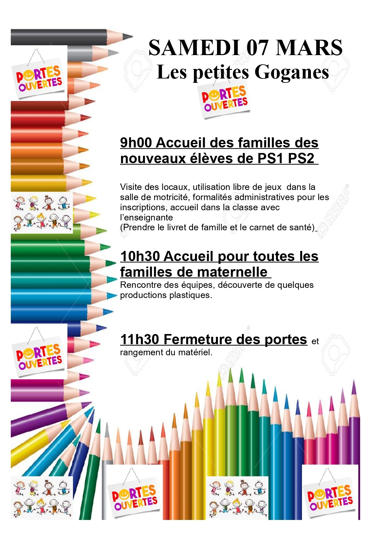 2026 portes ouvertes Petites Goganes