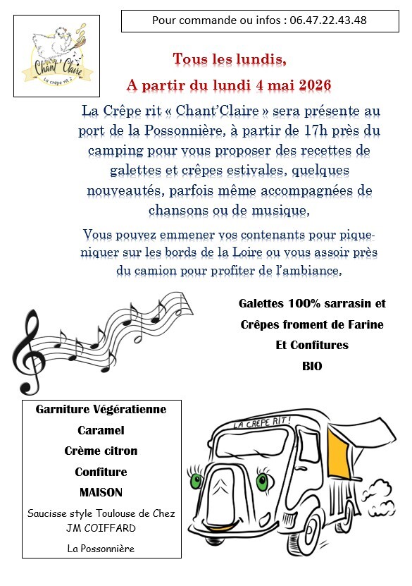 Affiche crepe chant claire au port