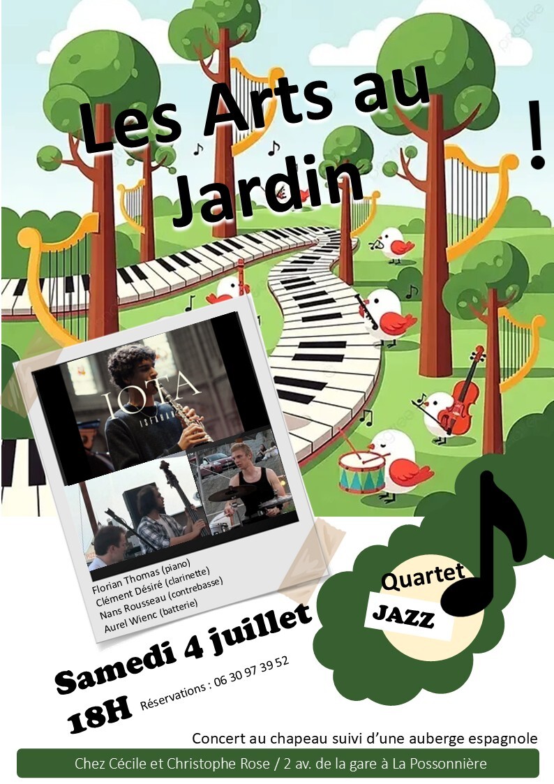affiche jazz au jardin Florian 2