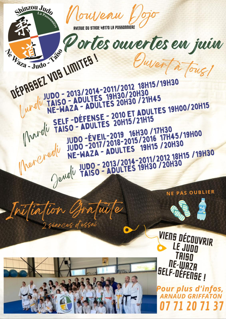 Affiche porte ouverte JUDO