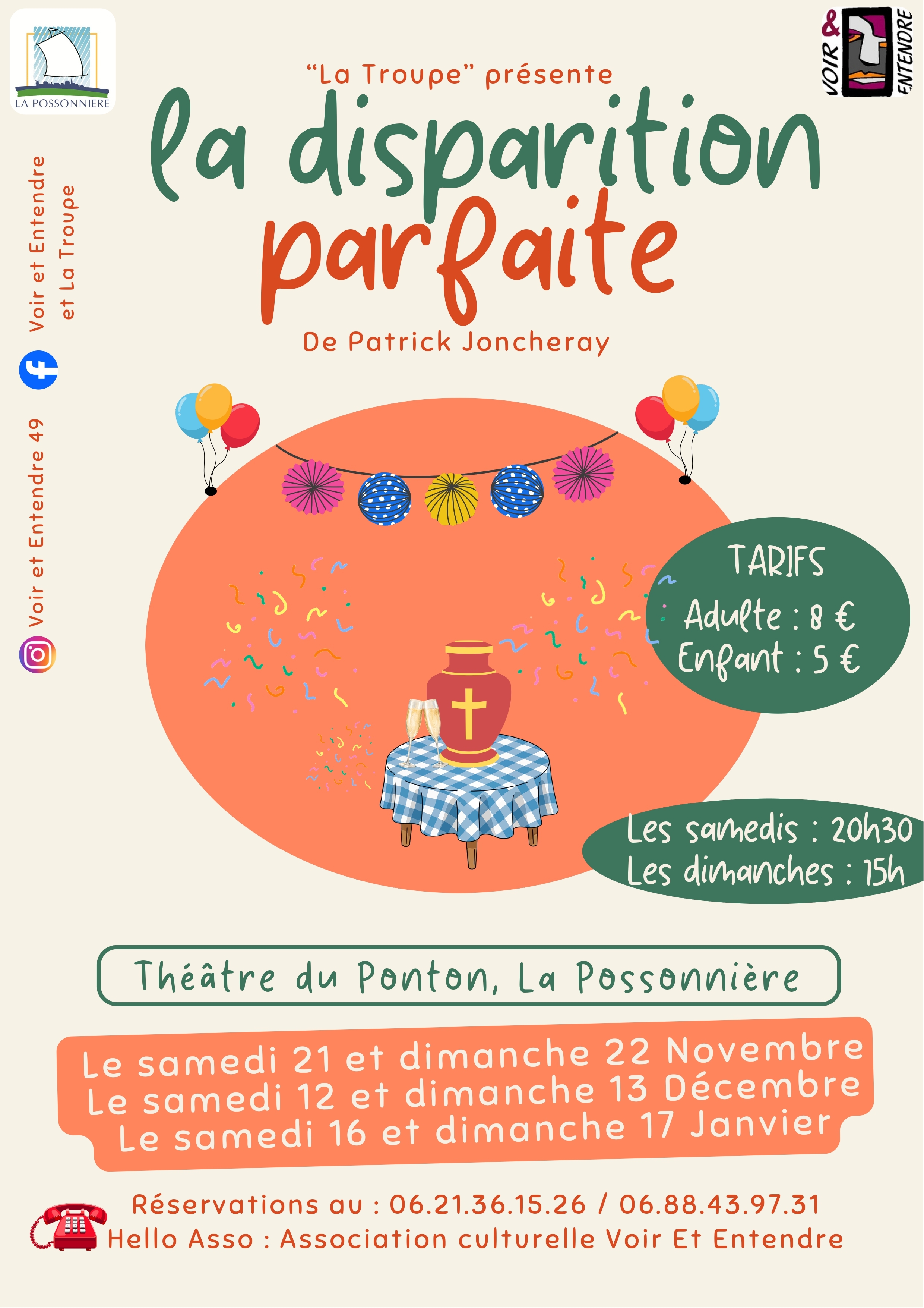 FLYER La disparition parfaite de La Troupe 2026
