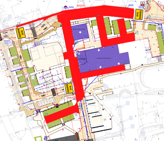 travaux place mairie 1 au 5 decembre